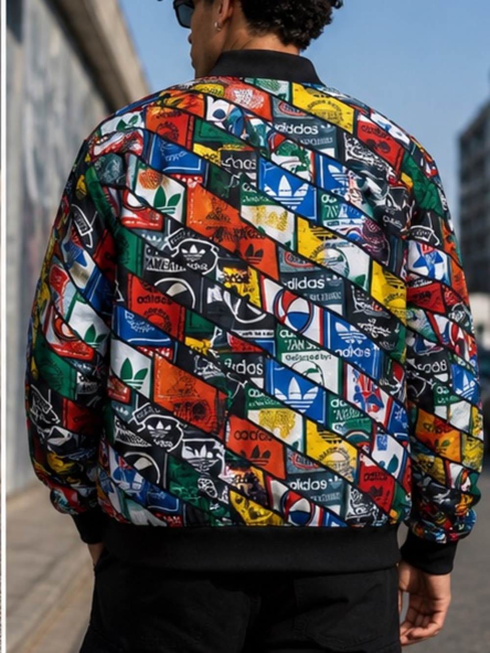 Adidas Originals Superstar "Tongue Labels" Track Jacket - All Over Print 2XL - Picture 5 of 12